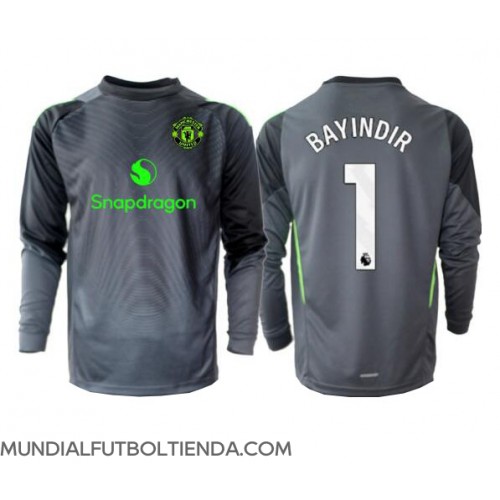Camiseta Manchester United Altay Bayindir #1 Portero Segunda Equipación Replica 2025-26 mangas largas